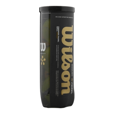 Wilson Padel Balls Premier Padel Speed yellow can of 3